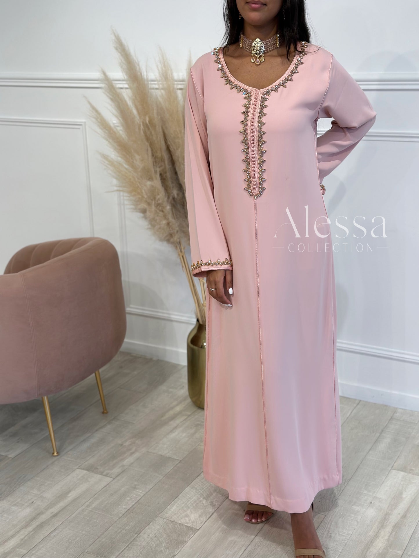 ABAYA BARAH ROSE CLAIR