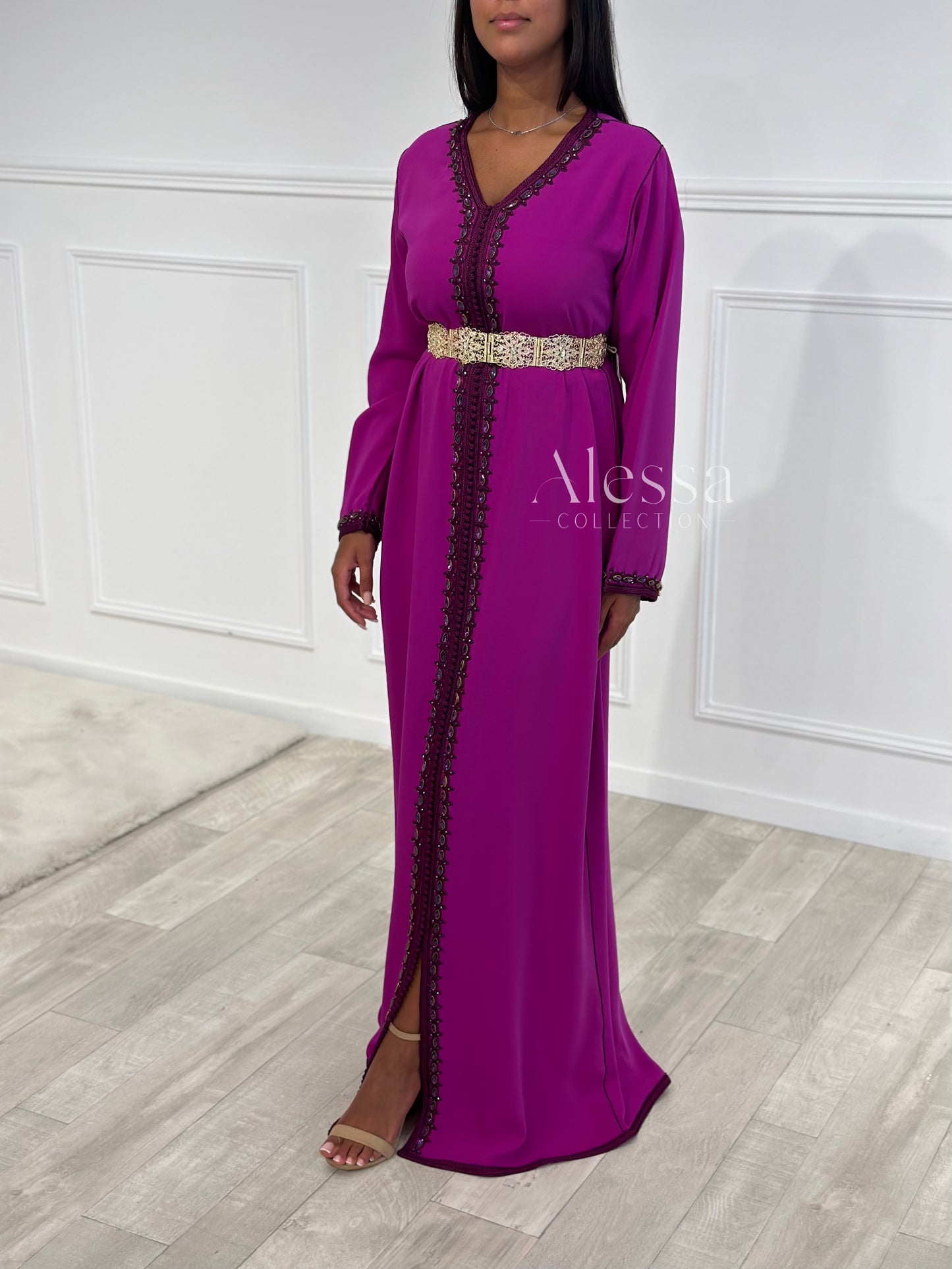 CAFTAN SELMA VIOLET FUSHIA