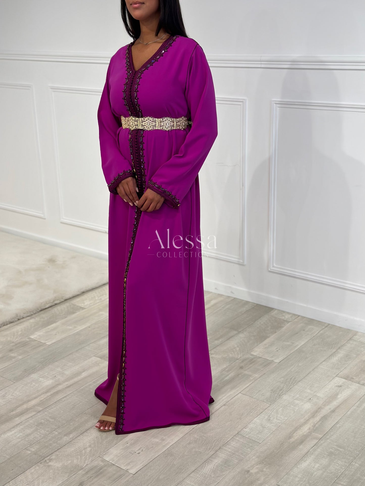 CAFTAN SELMA VIOLET FUSHIA