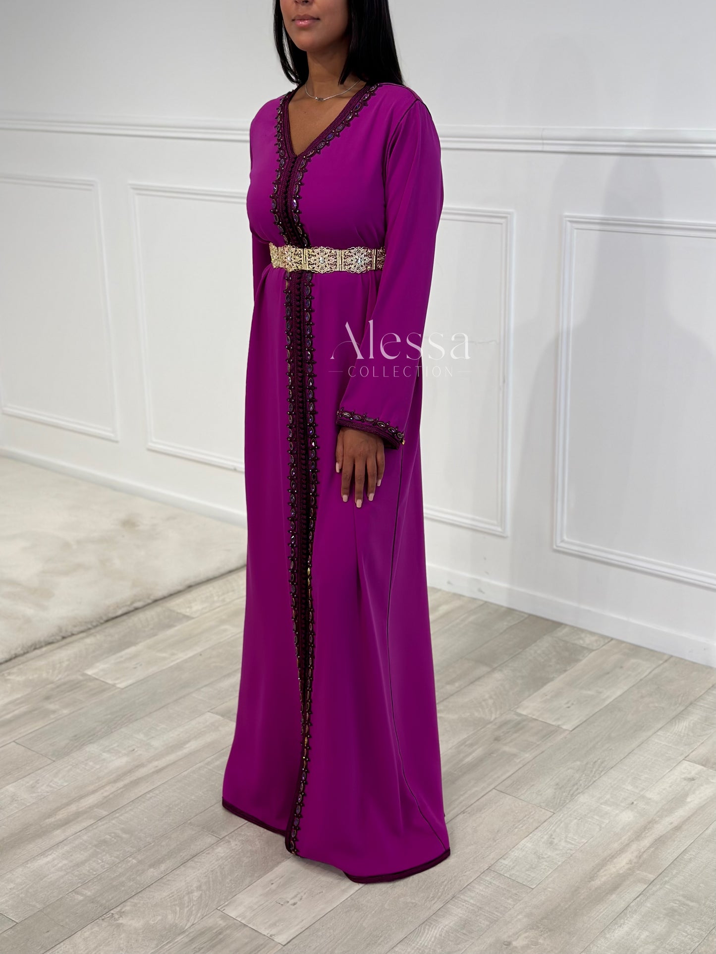 CAFTAN SELMA VIOLET FUSHIA