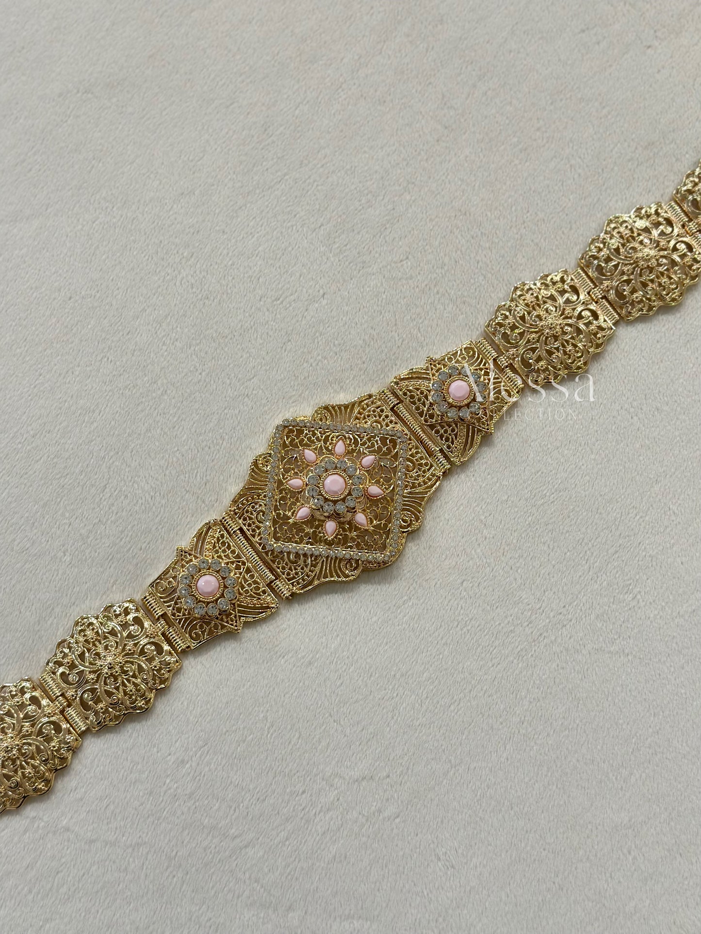 CEINTURE OR ROSE 0095