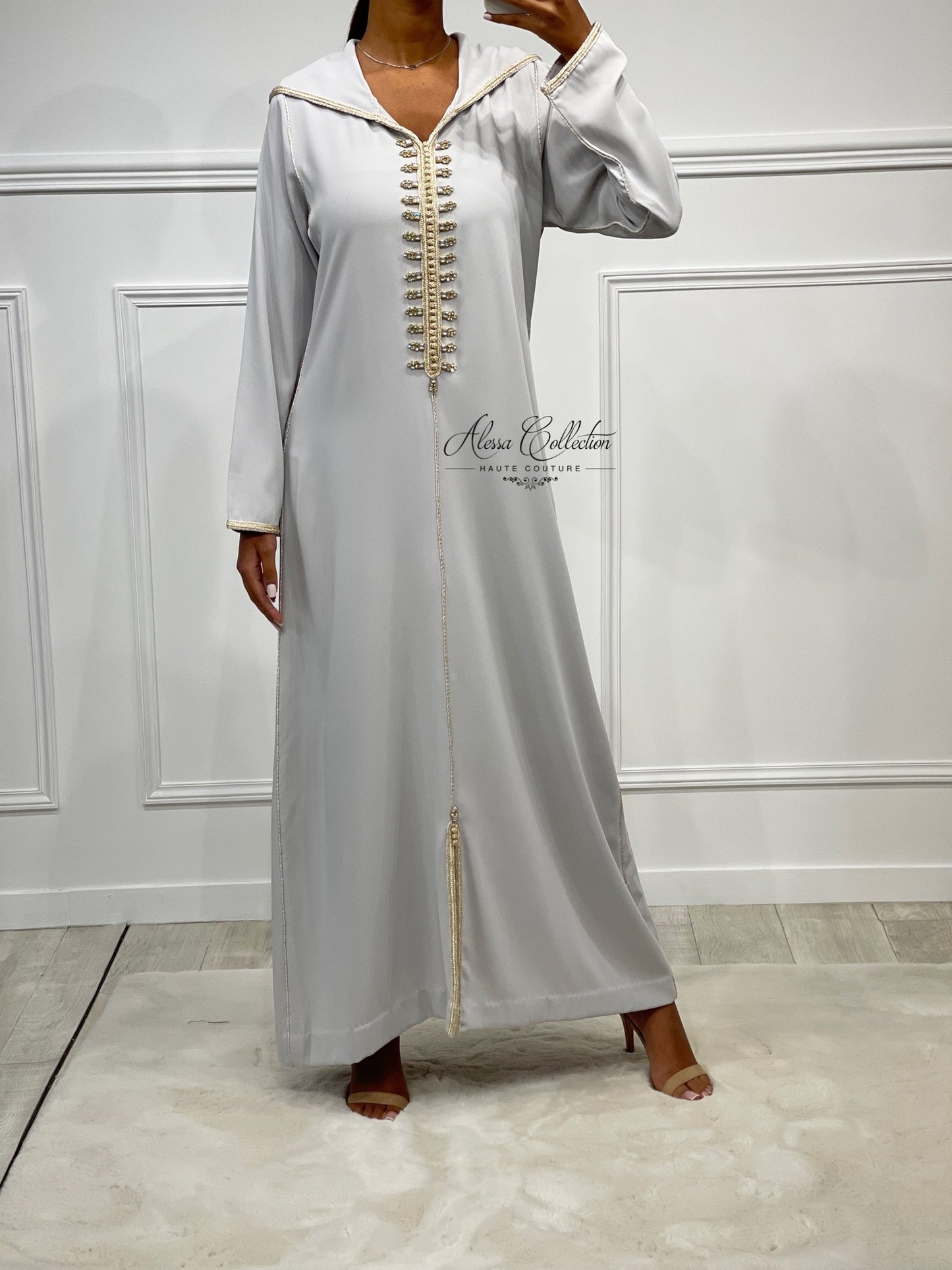 JELLABA HILLAL GRIS CLAIRE