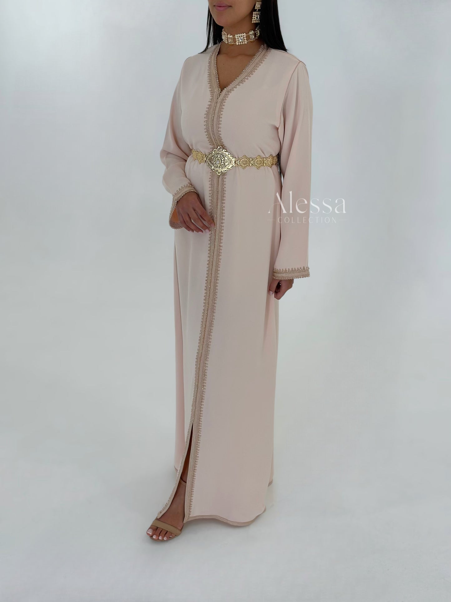 CAFTAN MYRA BEIGE ROSE