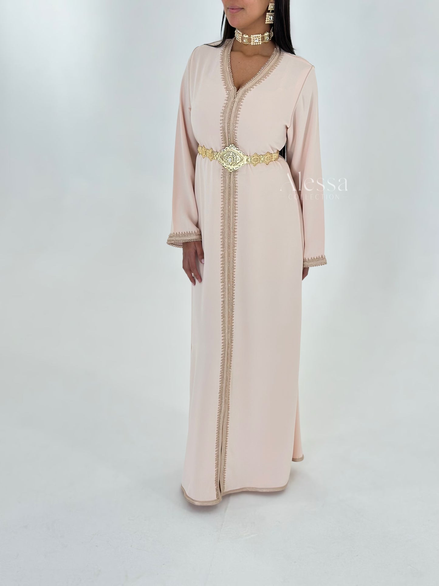 CAFTAN MYRA BEIGE ROSE