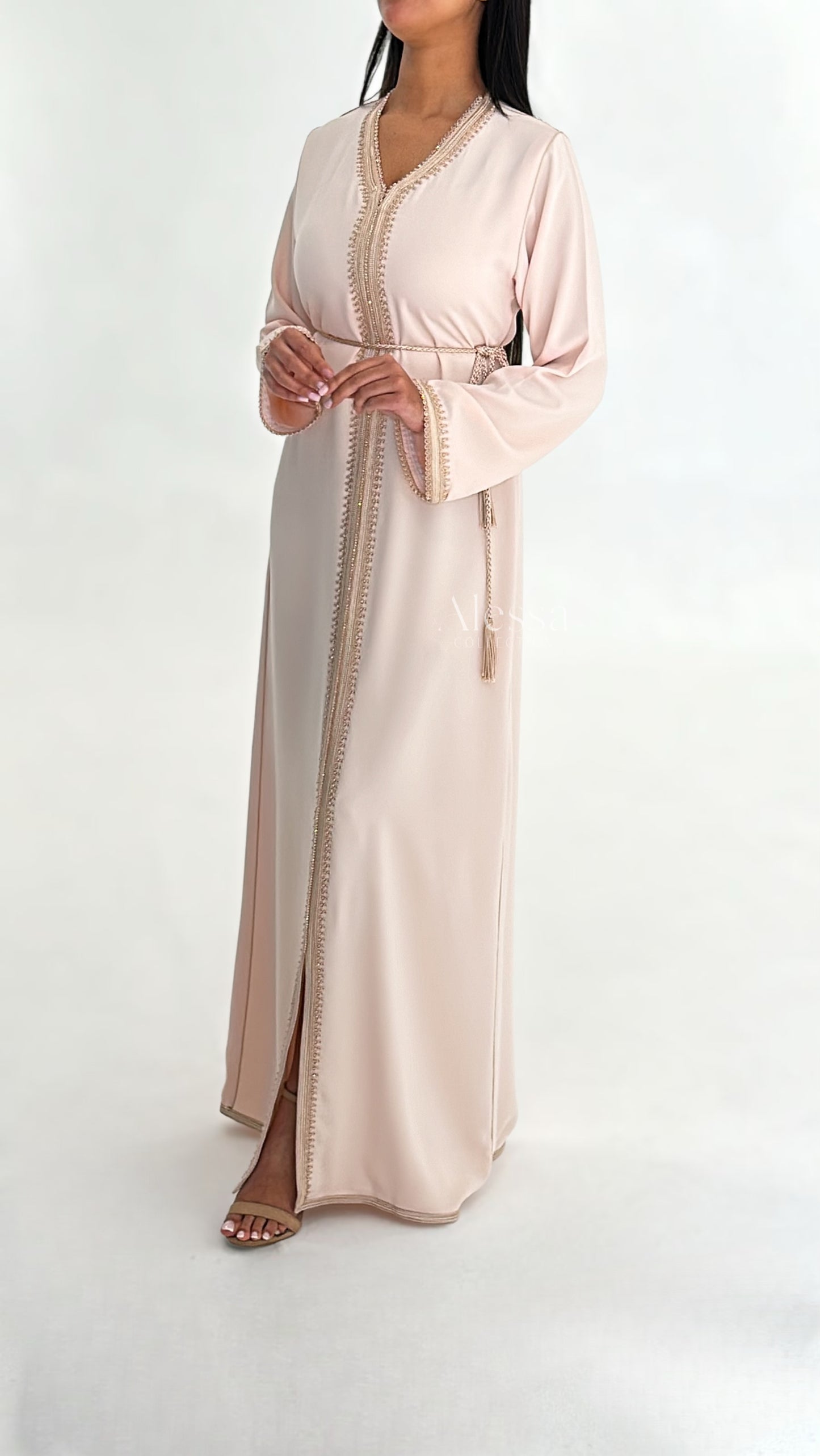 CAFTAN MYRA BEIGE ROSE