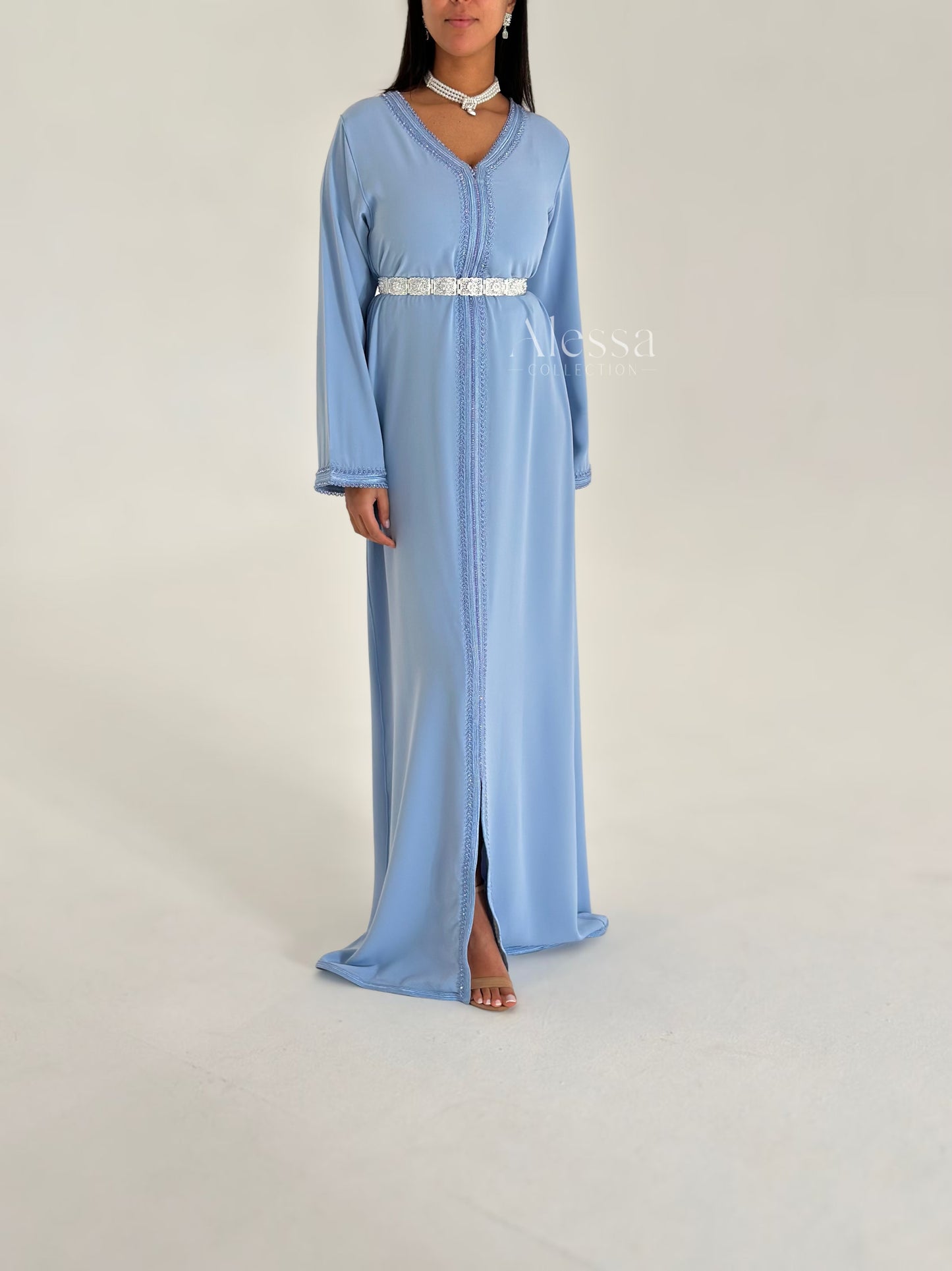 CAFTAN MYRA BLEU CIEL