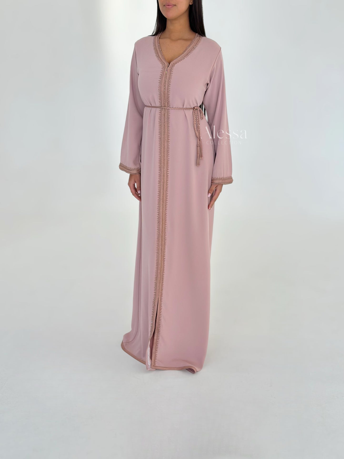 CAFTAN MYRA TAUPE ROSE