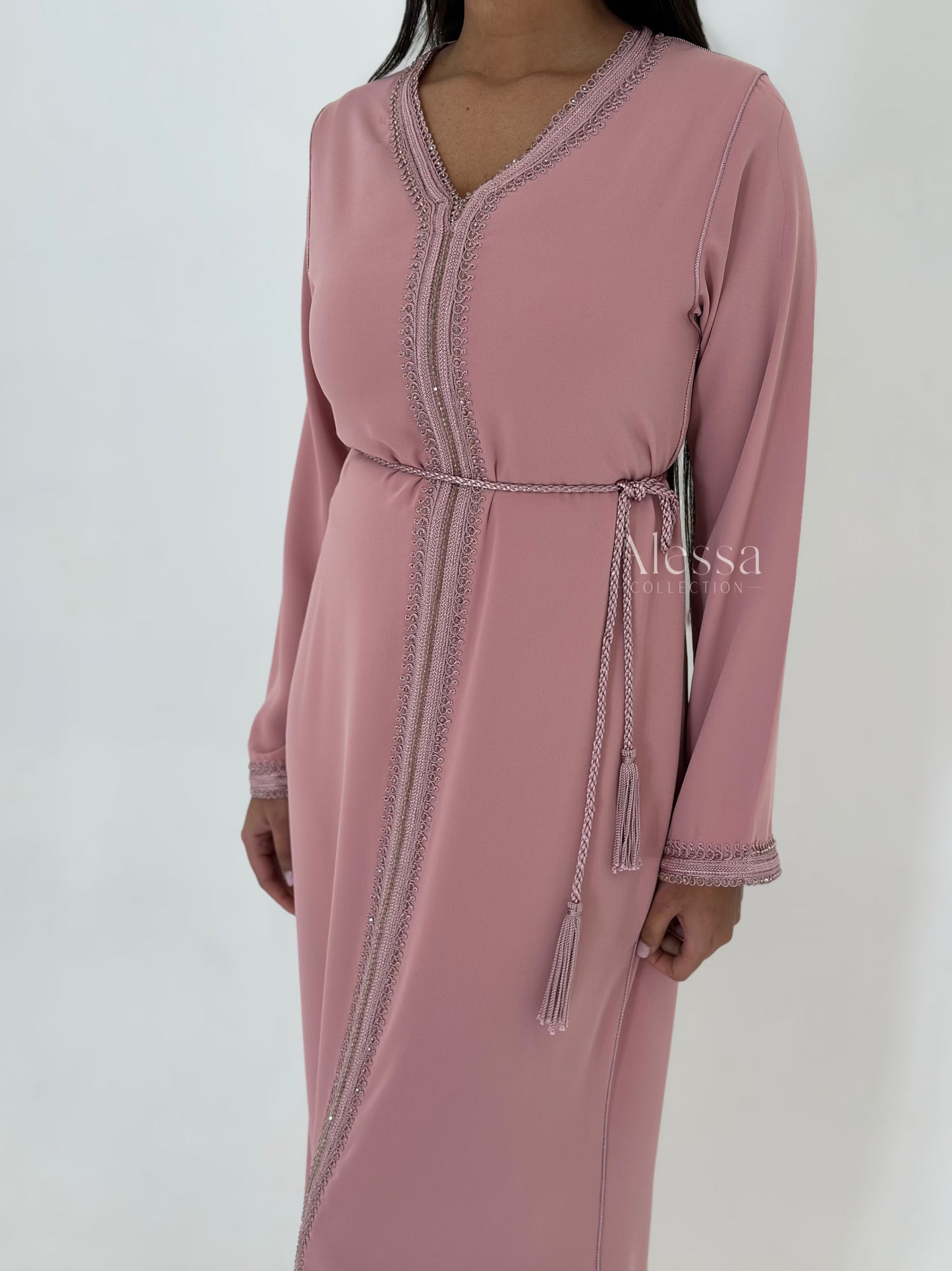 CAFTAN MYRA VIEUX ROSE