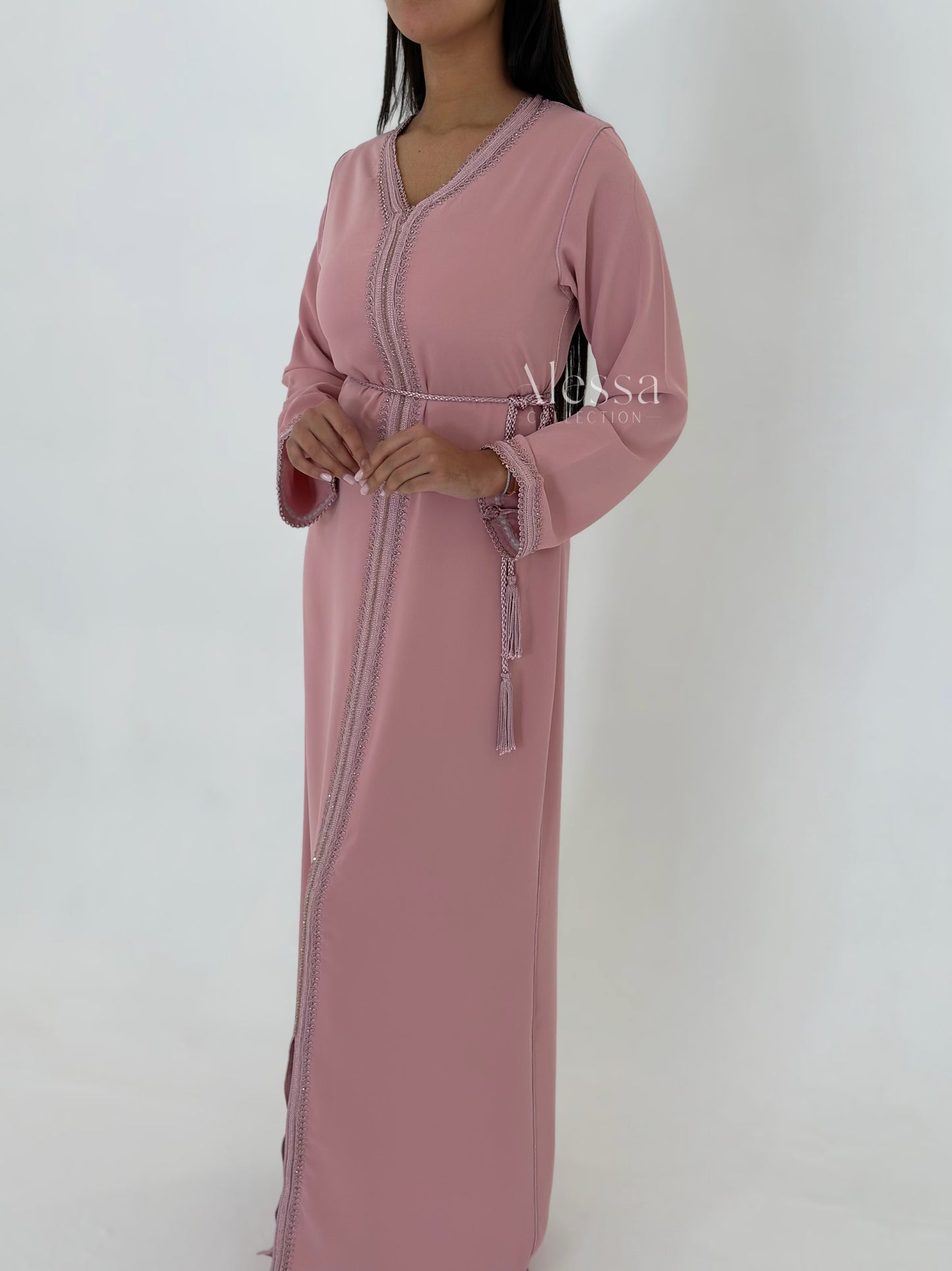 CAFTAN MYRA VIEUX ROSE