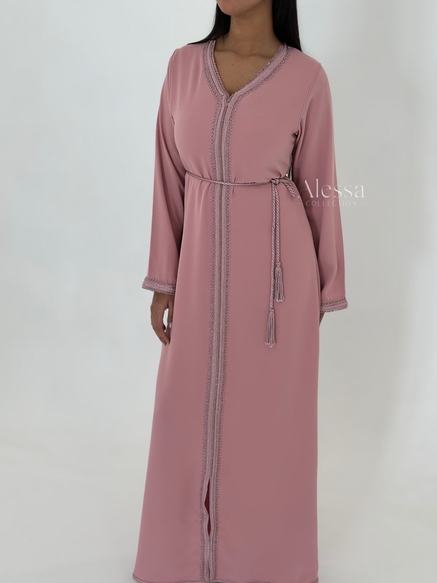 CAFTAN MYRA VIEUX ROSE