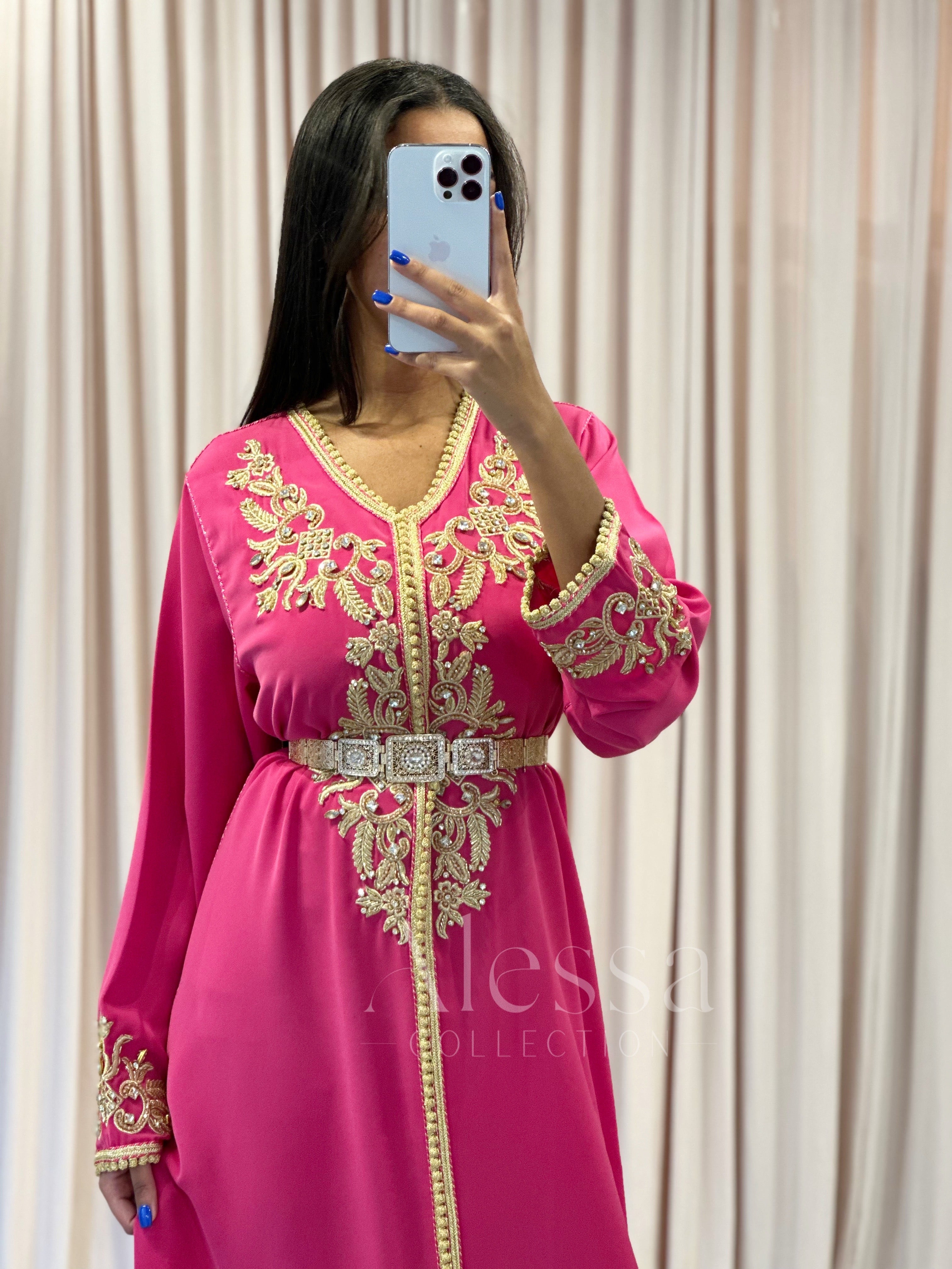 Caftan rose fushia new arrivals